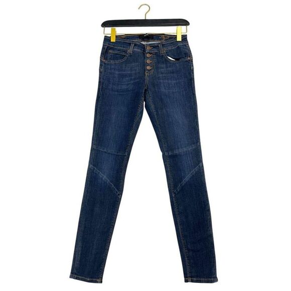 Object Skinny Jeans Button Fly Women Blue Jeans & Pants